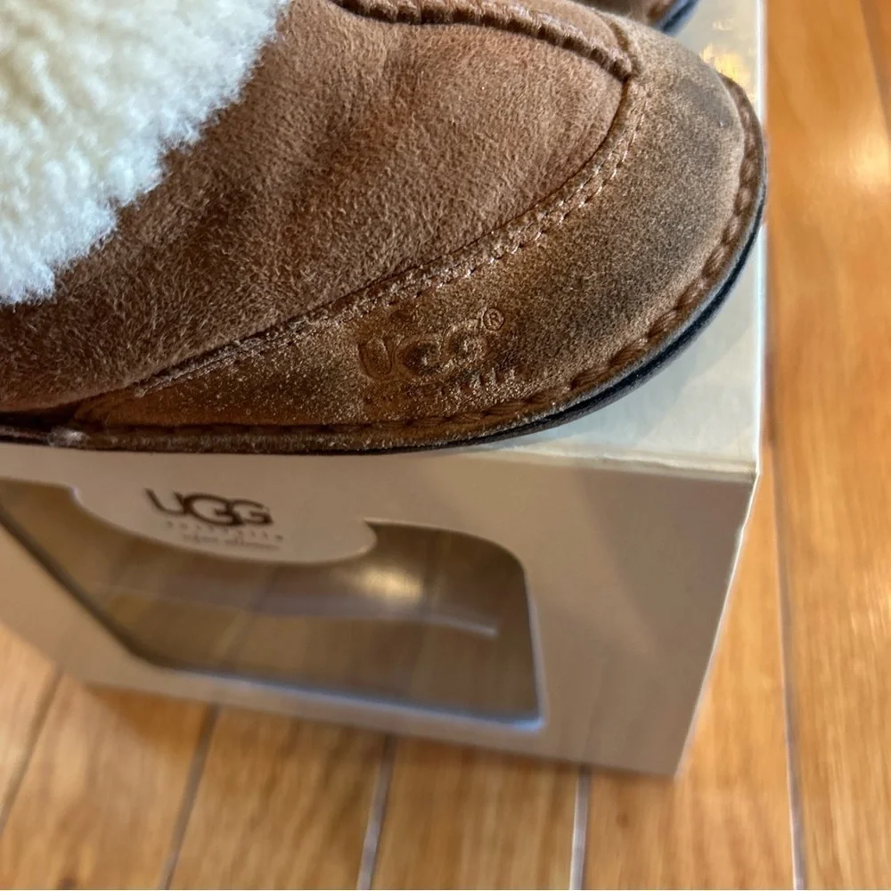 Ugg Boots 5206 Chestnut Brown Sheepskin Suede Warm Baby Boots Sz M 4/5 *RARE*